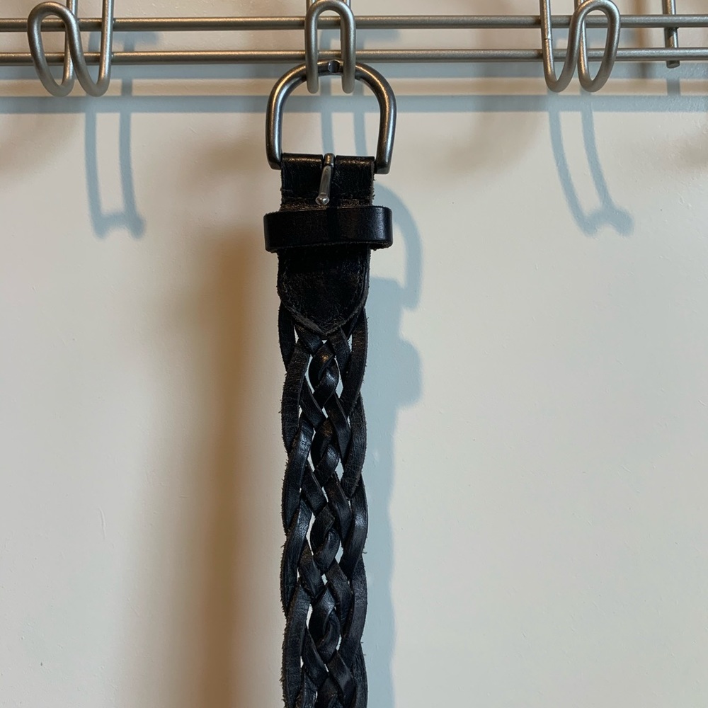 black braided belt